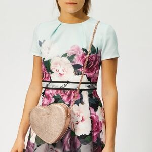 Ted Baker London Rose Gold Heart Crossbody Bag